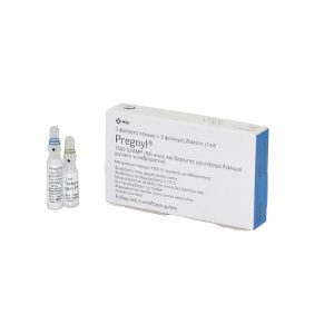 Verpackung Pregnyl 1500 IU MSD