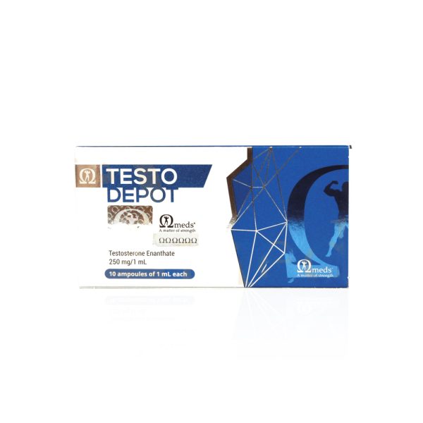 Verpackung Testo Depot (Testosterone Enanthate) 250 mg Omega Meds