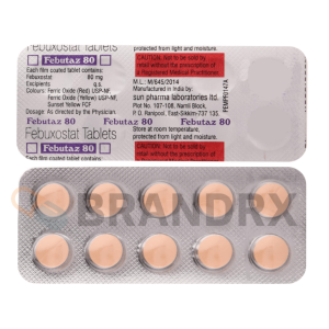 Verpackung Febutaz 80 mg Sun Pharmaceuticals Industries