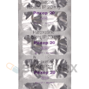 Verpackung Pexep 20 mg Intas Pharmaceuticals