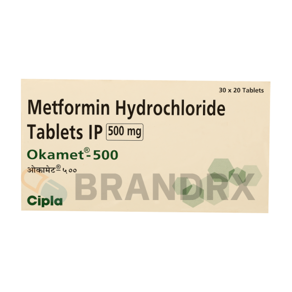 Verpackung Okamet 500 mg Cipla