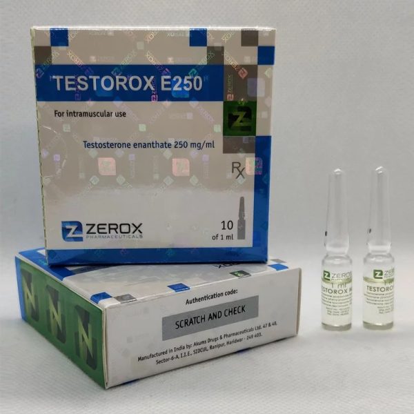 Verpackung Testorox E250 amps Zerox Pharmaceuticals