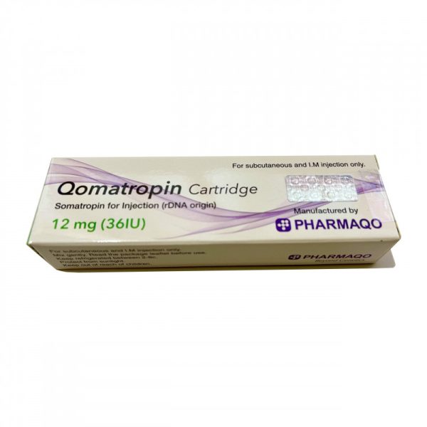 Verpackung Qomatropin Cartridge 12 MG (36IU) Pharmaqo