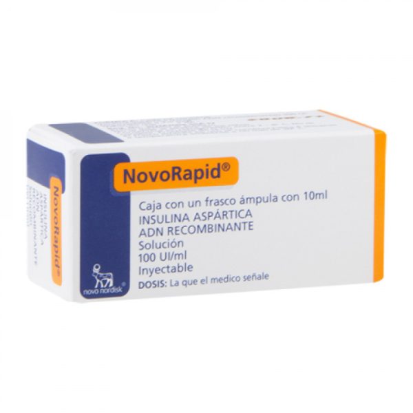 Verpackung Novorapid 100IU (Vial) Novo Nordisk
