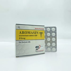 Verpackung Aromasin 25mg / 50 tabs Saxon Pharmaceuticals