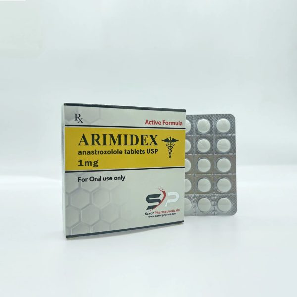 Verpackung Arimidex 1mg / 50 tabs Saxon Pharmaceuticals