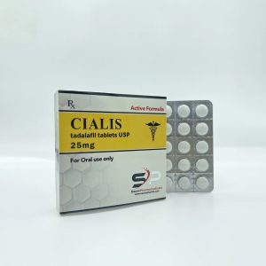 Verpackung Cialis 25mg / 50 tabs Saxon Pharmaceuticals