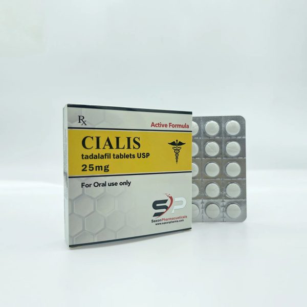 Verpackung Cialis 25mg / 50 tabs Saxon Pharmaceuticals
