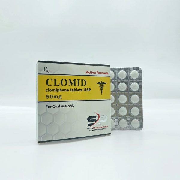 Verpackung Clomid 50mg / 50 tabs Saxon Pharmaceuticals