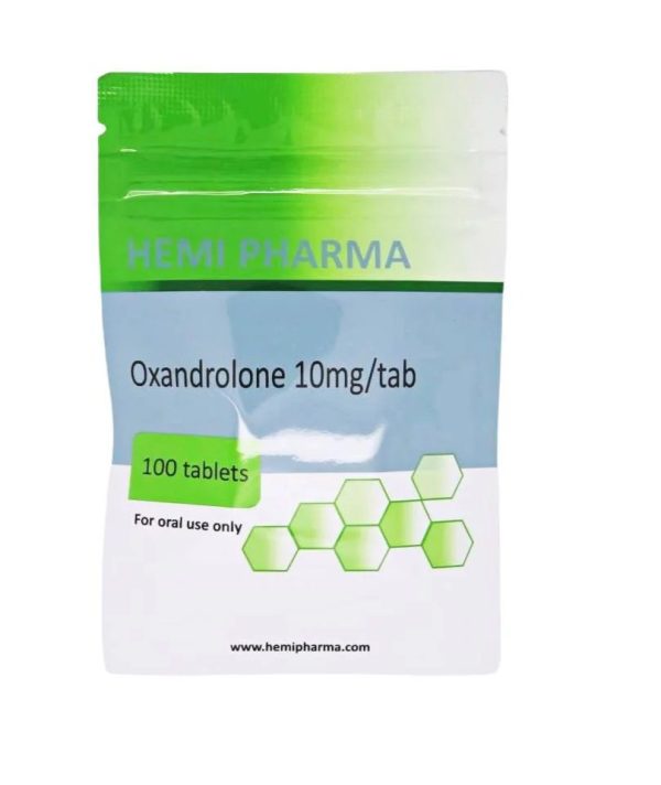 Verpackung Oxandrolone 10mg/tab HEMI PHARMA