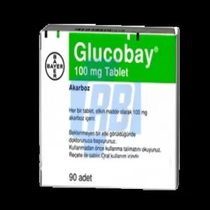 Verpackung GLUCOBAY 100 MG Bayer