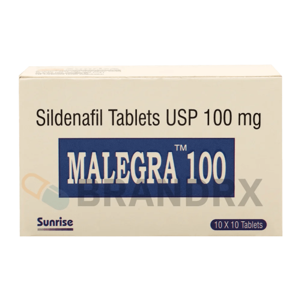 Verpackung Malegra 100 mg Sunrise