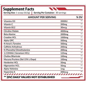 Verpackung HERO NUTRITION – RED ALERT 315 G Hero Nutrition