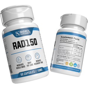 Verpackung RAD150 SARM IN CAPSULES Biaxol Supplements
