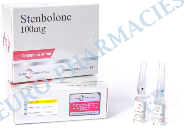 Verpackung 10 amp-Stenbolone acetate 100 – 100mg/ml 1ml-amp EU Euro-Pharmacies