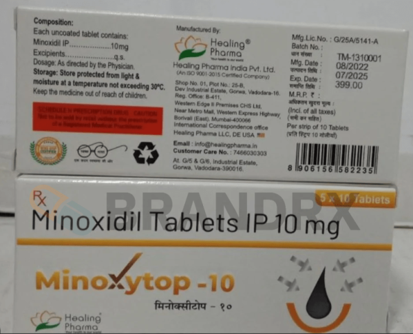 Verpackung Minoxytop 10 mg Healing Pharma