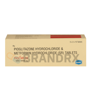 Verpackung Pioz MF 15/500 mg USV Private Ltd.