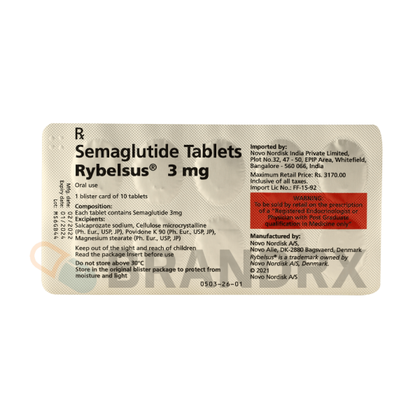 Verpackung Rybelsus 3 mg Novo Nordisk