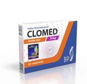 Verpackung CLOMED (CLOMIFENE 50 MG) Balkan Balkan Pharmaceuticals