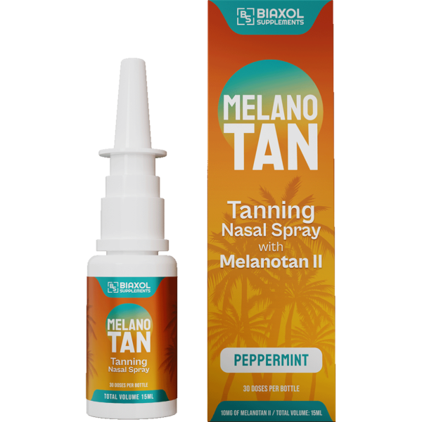 Verpackung MELANOTAN II NASAL SPRAY IN BOTTLE Biaxol Supplements