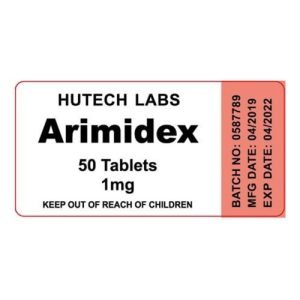 Verpackung Arimidex 1 Hutech Labs