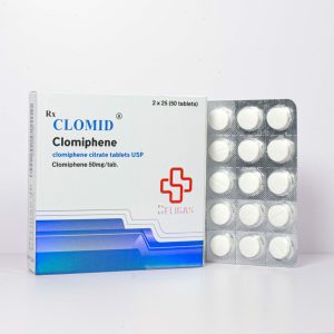 Verpackung Beligas Pharma Clomid 50 tabs x 50mg Beligas