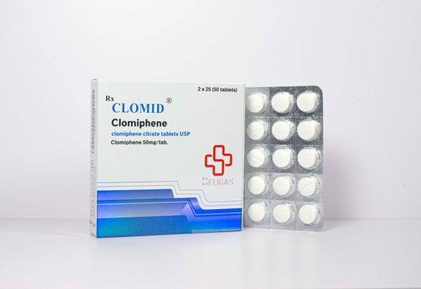 Verpackung Beligas Pharma Clomid 50 tabs x 50mg Beligas
