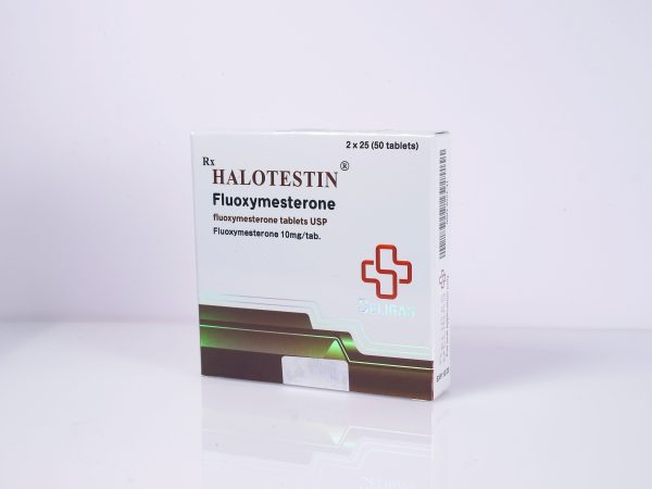 Verpackung Beligas Pharma Halotestin 10mg x 50 tabs Beligas