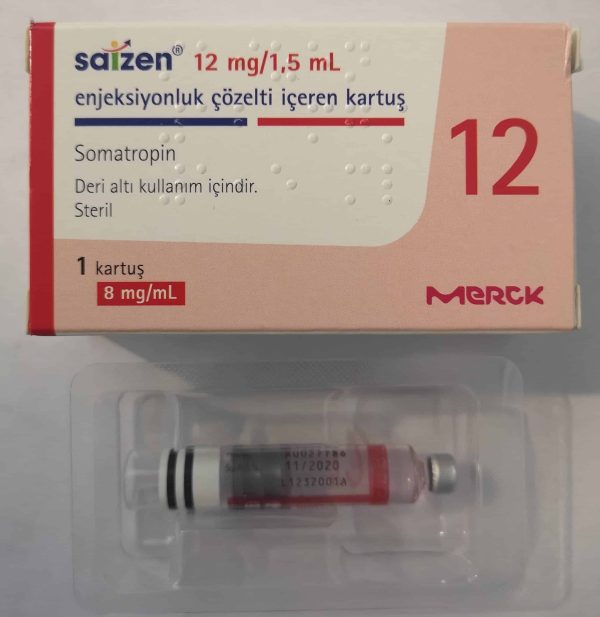 Verpackung Saizen 36 IU 12mg (USA) Merckgroup